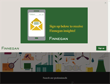 Tablet Screenshot of finnegan.com